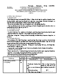 Giáo án Giáo dục thể chất 3 - Tuần 1-17