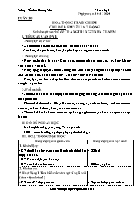 Giáo án Hoạt động trải nghiệm 3 - Tuần 10, Ch