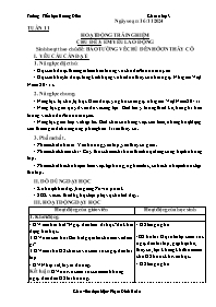 Giáo án Hoạt động trải nghiệm 3 - Tuần 11, Ch