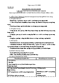 Giáo án Hoạt động trải nghiệm 3 - Tuần 14, Ch