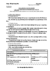 Giáo án Hoạt động trải nghiệm 3 - Tuần 16, Ch