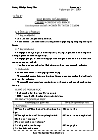 Giáo án Hoạt động trải nghiệm 3 - Tuần 17, Ch
