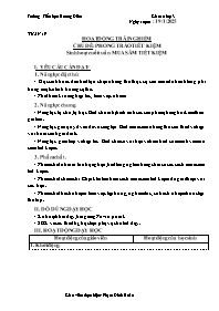 Giáo án Hoạt động trải nghiệm 3 - Tuần 19, Ch