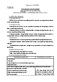 Giáo án Hoạt động trải nghiệm 3 - Tuần 22, Ch