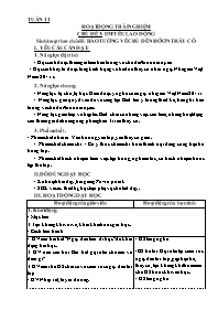 Giáo án Hoạt động trải nghiệm Lớp 3 - Tuần 11
