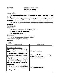 Giáo án Mĩ thuật 3 - Tuần 13-16