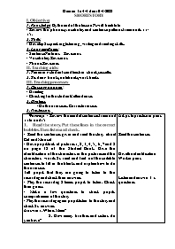 Giáo án Tiếng Anh 3 - Period: Short story - N