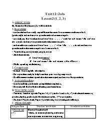 Giáo án Tiếng Anh 3 - Tuần 21