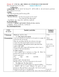 Giáo án Tiếng Anh 3 - Tuần 4, Unit 14: Are th