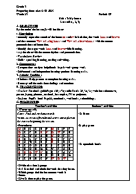 Giáo án Tiếng Anh 3 - Week 23 - Năm học 2022-