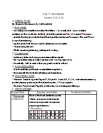 Giáo án Tiếng Anh Lớp 3 - Week 6