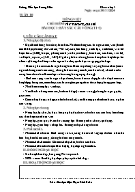 Giáo án Tiếng Việt 3 - Tuần 10, Chủ điểm: Yêu