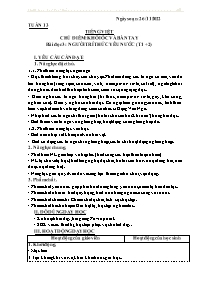 Giáo án Tiếng Việt 3 - Tuần 13, Chủ điểm: Khố
