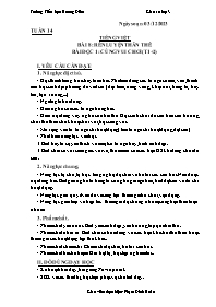 Giáo án Tiếng Việt 3 - Tuần 14, Bài 8: Rèn lu