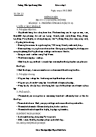 Giáo án Tiếng Việt 3 - Tuần 23, Bài 13: Cuộc 