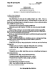 Giáo án Tiếng Việt 3 - Tuần 29, Chủ điểm: Đất