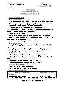 Giáo án Tiếng Việt 3 - Tuần 4, Chủ điểm: Em đ