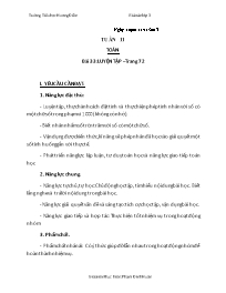 Giáo án Toán 3 - Tuần 11 - Năm học 2013-2014 
