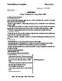 Giáo án Toán 3 - Tuần 2: Ôn tập Phép cộng, tr
