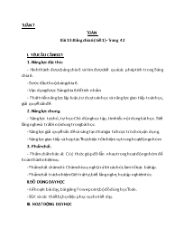 Giáo án Toán học 3 - Tuần 7