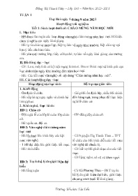 Giáo án Toán + Tiếng Việt 3 - Tuần 1 - Năm họ