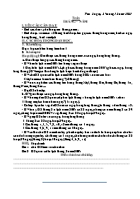 Giáo án Toán + Tiếng Việt 3 - Tuần 15 - Năm h