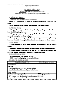 Giáo án Tự nhiên xã hội 3 - Chủ đề 3+4: Cộng