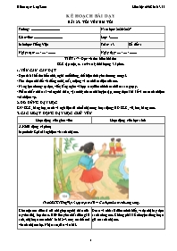 KHBD Tiếng Việt lớp 3 năm học 2026-2027 - Tuầ