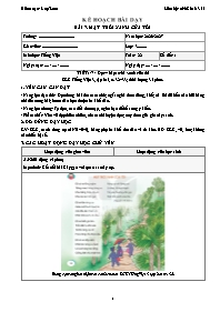 KHBD Tiếng Việt lớp 3 năm học 2026-2027 - Tuầ